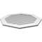 Ekena Millwork Octagonal Surface Mount PVC Gable Vent: Non-Functional, w/ 3-1/2"W x 1"P Standard Frame, 32"W x 32"H GVPOC32X3201SN - alternate 3